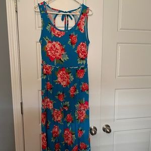Matilda Jane maxi dress blue floral size medium